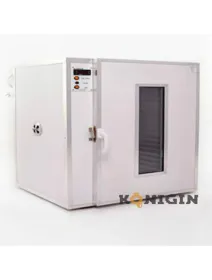 Uscator polen inox cu 10 sertare din lemn si decristalizator de miere, Konigin