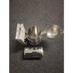 Afumător inox standard ranforsat, capac rotund, cu cilindru picture - 2