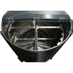 Centrifuga apicola combinata 20 rame multietajat 3/4 radial sau 4 rame cuib 1/1 tangential, inox alimentar AISI 304, Ø750 mm, electrica 220V/12V 280W, Techtron picture - 3