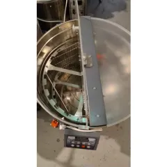 Centrifuga apicola combinata 20 rame multietajat 3/4 radial sau 4 rame cuib 1/1 tangential, inox alimentar AISI 304, Ø750 mm, electrica 220V/12V 280W, Techtron picture - 2