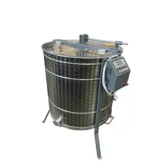 Centrifuga apicola combinata 20 rame multietajat 3/4 radial sau 4 rame cuib 1/1 tangential, inox alimentar AISI 304, Ø750 mm, electrica 220V/12V 280W si manuala, Techtron picture - 5