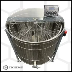 Centrifuga apicola reversibila 6 rame cuib 1/1, inox alimentar AISI 304 0.8 mm, Ø950 mm electrica 220V/12V, full automat, Techtron picture - 6