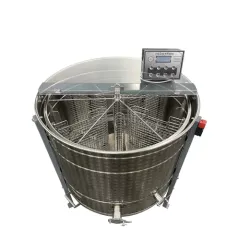 Centrifuga apicola reversibila 6 rame cuib 1/1, inox alimentar AISI 304 0.8 mm, Ø950 mm electrica 220V/12V, full automat, Techtron picture - 2