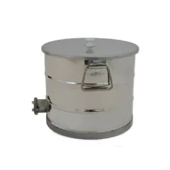 Maturator miere din inox cu manere, capac si canea 25 kg, Konigin picture - 2
