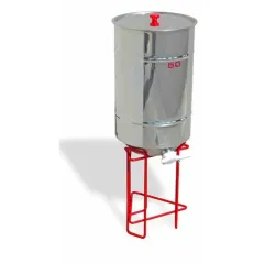 Maturator miere inox 50 kg cu fund conic si canea plastic – ZERO, Lega picture - 1