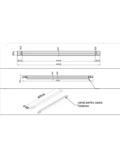 Rame stupi tei, multietajat 3/4, model canadian pentru faguri de plastic si ceara, gaurite - 25 bucati picture - 2