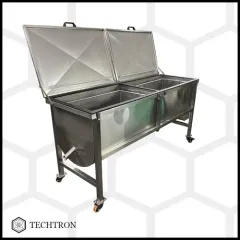 Topitor inox de ceara cu abur, rezistenta electrica 2 x 4 kW, 380V, pentru 50 rame cuib picture - 2