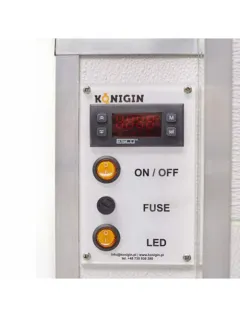 Uscator polen inox cu 30 sertare din lemn si decristalizator de miere, Konigin picture - 3