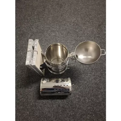 Afumător inox standard ranforsat, capac rotund, cu cilindru picture - 2