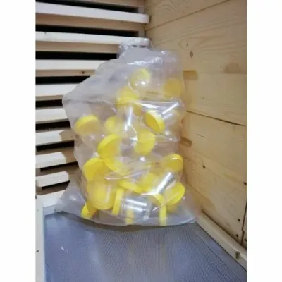 Borcan miere plastic alimentar rotund 280g bax 50 buc
