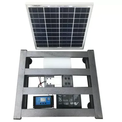 Cantar electronic cu SMS si panou fotovoltaic