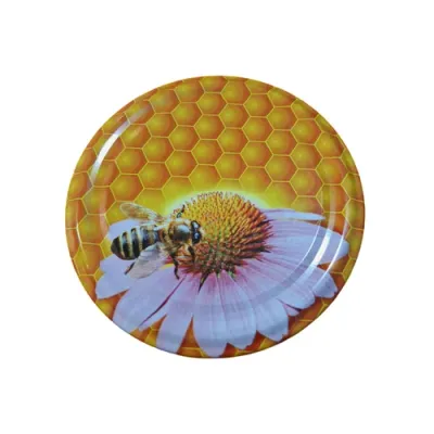 Capac borcan 720ml (TO 82) albina pe floare de musetel