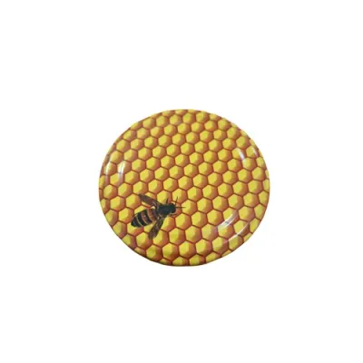 Capac borcan 720ml (TO 82) fagure cu albina picture - 1