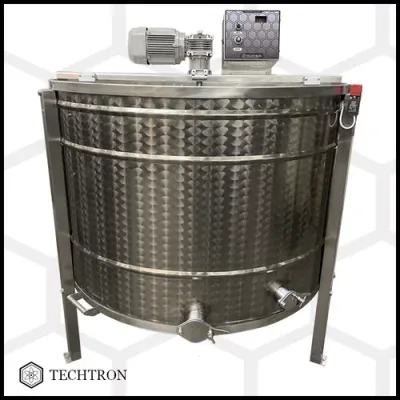 Centrifuga apicola radiala 72 rame magazie 1/2 sau 72 rame multietajat 3/4 sau 36 rame cuib 1/1, inox alimentar AISI 304, Ø1200 mm, electrica 220V, 750W cu motoreductor Techtron PREMIUM