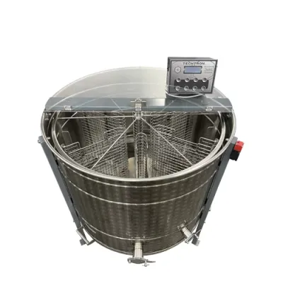 Centrifuga apicola reversibila 6 rame cuib 1/1, inox alimentar AISI 304 0.8 mm, Ø950 mm electrica 220V/12V, full automat, Techtron picture - 2