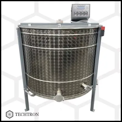Centrifuga apicola reversibila 6 rame cuib 1/1, inox alimentar AISI 304 0.8 mm, Ø950 mm electrica 220V/12V, full automat, Techtron picture - 4