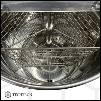 Centrifuga apicola tangentiala 3 rame inox alimentar, manuala si electrica 12V/220V, 200W, Techtron picture - 3