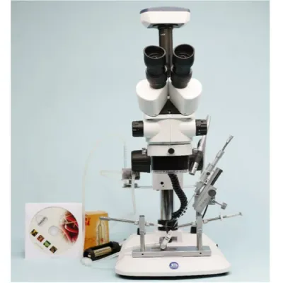 Instrument inseminare SCHLEY 1.01 cu instalatie anestezie, LED, microscop Nexius Zoom Trinocular 7-45x