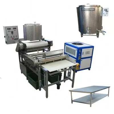 Linie pentru confectionarea fagurilor de ceara prin presare la cald 40-60 kg faguri pe ora