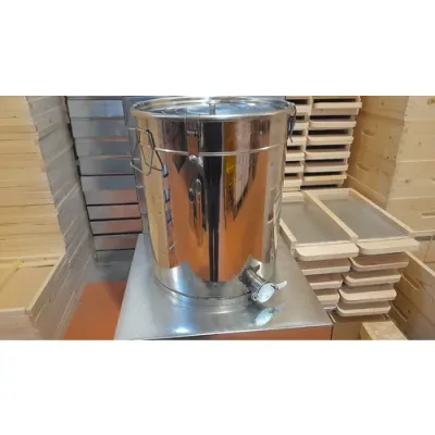 Maturator inox alimentar 80 kg miere 57 litri, canea inox si manere si inchidere capac picture - 1