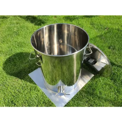 Maturator inox alimentar PRO 75 kg cu manere si inchidere capac picture - 2