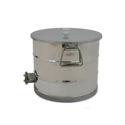 Maturator miere din inox cu manere, capac si canea 25 kg, Konigin picture - 2