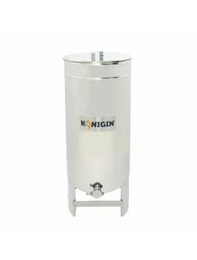 Maturator miere din inox cu picioare, capac si canea 150 L, Konigin