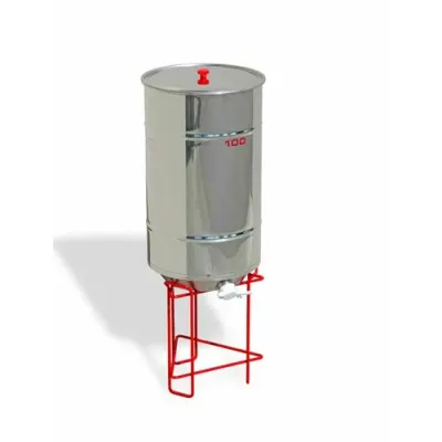 Maturator miere inox 100 kg cu fund conic si canea plastic – ZERO, Lega