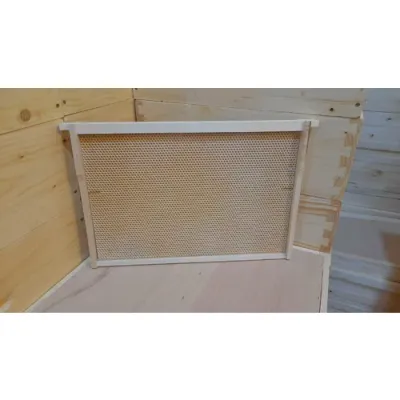 Rama 1/1 cu fagure plastic galben ceruit Stuparul.Ro