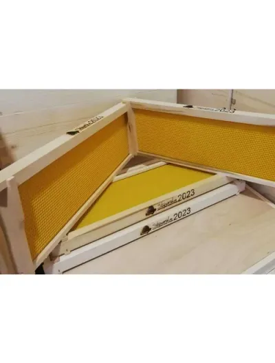 Rama 1/2 cu fagure plastic galben Stuparul.Ro