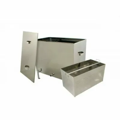 Topitor de ceara cu aburi din inox cu arzator pentru 24 rame Lyson