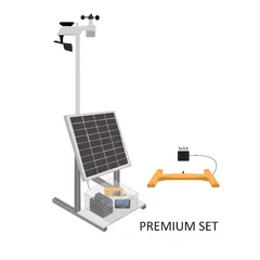 Solutie monitorizare stupina BeeConn PREMIUM SET 2X - Gateway solar, Statie meteo si 2 Cantare inteligente