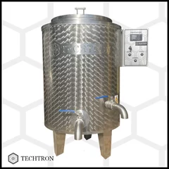 Sterilizator ceara inox alimentar #304 cu perete triplu 150 litri, 2 x 3 kW, 380V, cu termostat, Techtron