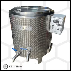 Sterilizator ceara inox alimentar #304 cu perete triplu 300 litri, 2 x 6 kW, 380V, cu termostat, Techtron