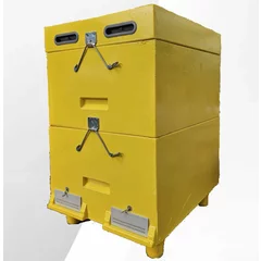 Stup poliuretan multietajat Langstroth cu doua corpuri, dotat cu rame, vopsit, RoyalBeehive