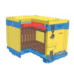 Stup poliuretan multietajat Langstroth cu un singur corp, dotat cu rame, capac glisabil patentat, vopsit, RoyalBeehive picture - 3