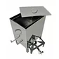 Topitor de ceara cu aburi din inox cu arzator, pentru  9-12 rame, cu pereti izolati, Lyson