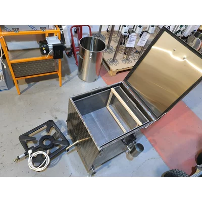 Topitor inox de ceara cu abur pe gaz si rezistenta electrica pentru 15 rame cuib picture - 3