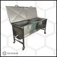 Topitor inox de ceara cu abur, rezistenta electrica 2 x 4 kW, 380V, pentru 50 rame cuib