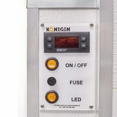 Uscator polen inox cu 30 sertare din lemn si decristalizator de miere, Konigin picture - 3