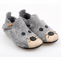Wool slippers ZIGGY - Mouse 18-40 EU 38 EU