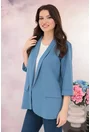 Blazer lejer bleu