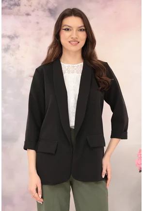 Blazer lejer negru