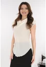 Bluza eleganta din voal ivory