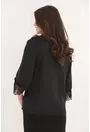 Bluza eleganta neagra cu volanase din dantela