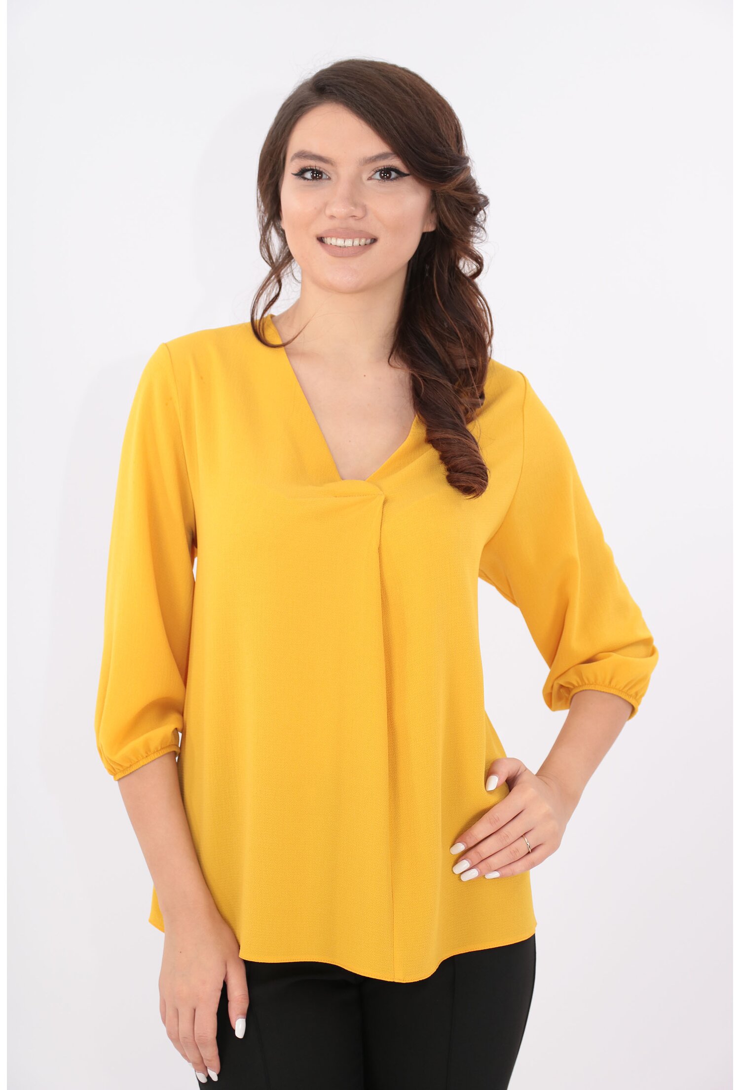 Bluza lejera uni mustar