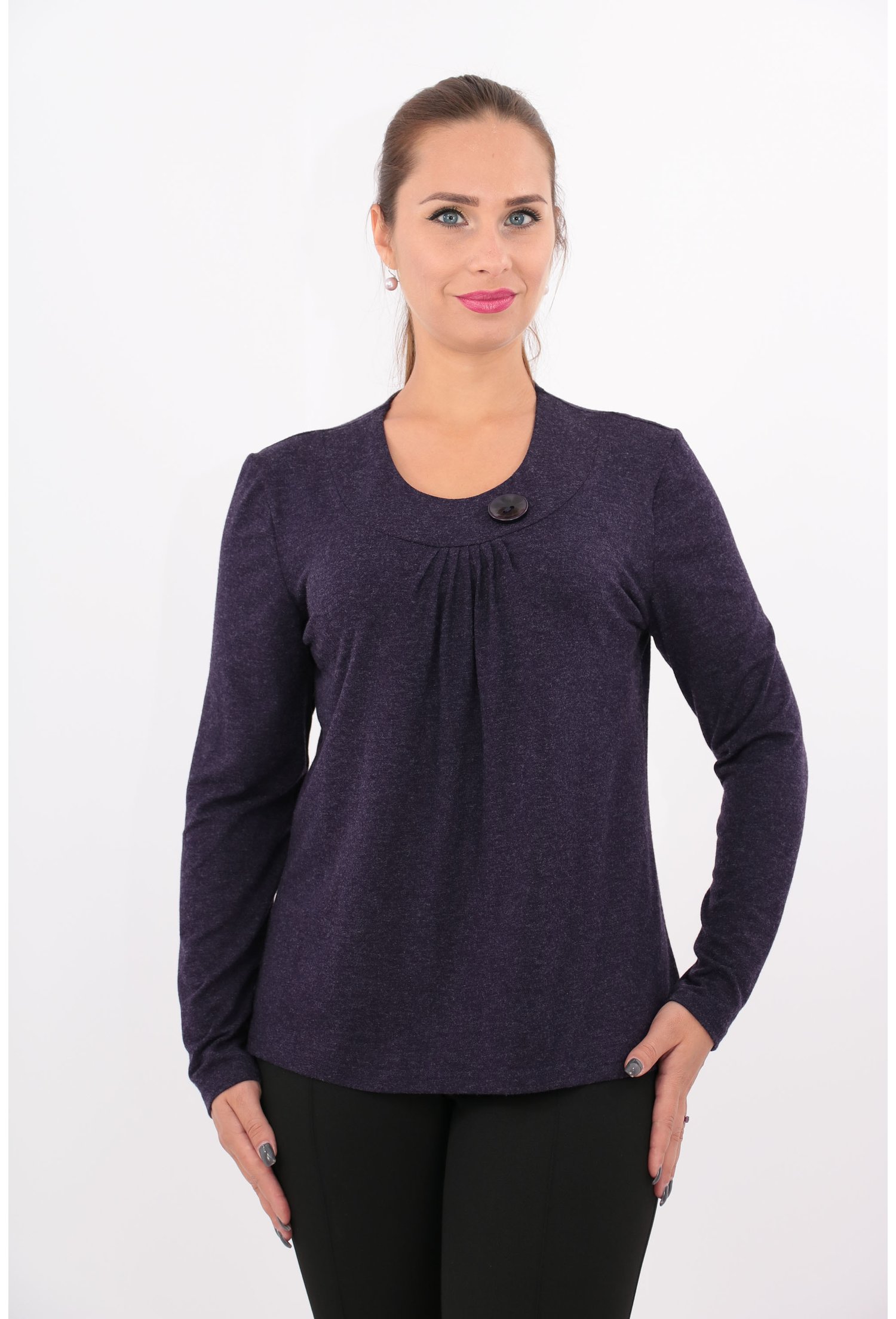 Bluza mov din tricot