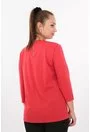 Bluza rosie din jerse