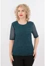 Bluza verde din dantela