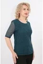 Bluza verde din dantela